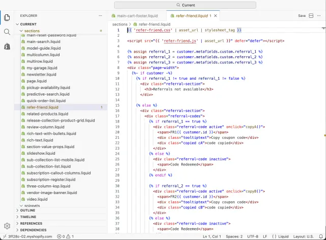 Shopify Liquid development for Tiny Torque, my owned ecommerce business